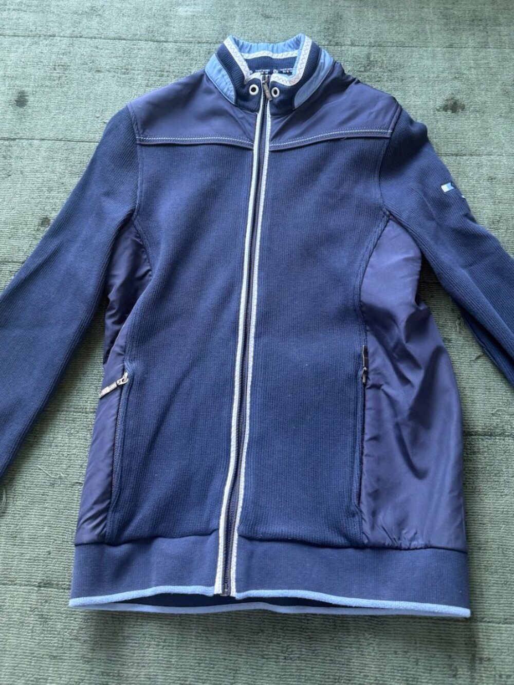 MENS SAINT JAMES GOLD ZIP UP SWEATER JACKET